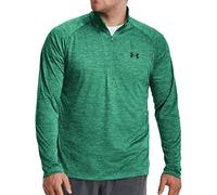 Under Armour Tech 2.0 1/2 Zip Haut Chaud, (508) Birdie Green/Coastal Teal/Black, L Homme