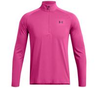 Under Armour Tech 2.0 1/2 Zip-up Long Sleeve T-Shirt Maillot de survêtement, (686) Astro Pink / / Black, Large Homme