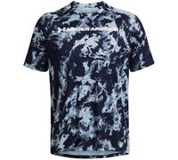 Under Armour Tech ABC Camo T-shirt à manches courtes pour homme, Bleu marine/blanc (410), S