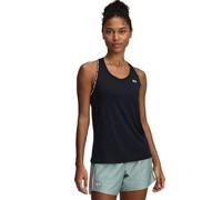 Under Armour Tech Knockout Tank, débardeur Femme sans Manches, Tank Top léger et Respirant, débardeur Running idéal pour l'entraînement, Noir / / Blanc, XL