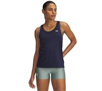 Under Armour Tech Knockout Tank, débardeur femme sans manches, tank top léger et respirant, débardeur running idéal pour l'entraînement, bleu marine midnight / / blanc, SM