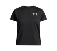 Under Armour Tech Manches Courtes Col Rond Filles, T-Shirt de Sport Respirant pour Filles, T-Shirt Manches Courtes à col Rond, Black/White, YXL