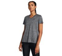 Under Armour Tech SSV - Solid, T-shirt de sport confortable pour femme, T-Shirt manches courtes avec col en V