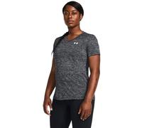 Under Armour Tech SSV - Solid, T-shirt de sport confortable pour femme, T-Shirt manches courtes avec col en V