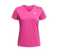 Under Armour Tech SSV-Solid, T-shirt de sport respirant pour femme, T-Shirt manches courtes avec col en V