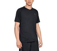Under Armour Tech T-Shirt à Manches Courtes à col V pour Homme - Noir - Medium