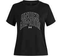Under Armour Tech Varsity Short-Sleeve Performance Gym Top Noir 9-10 (M) Female