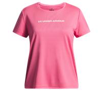 Under Armour T-shirt Tech Wordmark Graphic SS respirant séchage rapide Super Pink/White Taille M EU