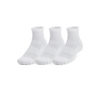 Under Armour Training Cotton Quarter Socks 3 Pack Chaussette, (100) Blanc/Noir, Large (Lot de 6) Mixte Adulte