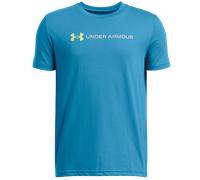 Under Armour Logo Wordmark Short Sleeve T-shirt Bleu 8 Years Garçons