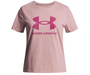 Under Armour UA BIG LOGO SS Tee-shirt XS Rose