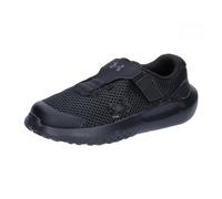 Under Armour UA BINF Surge 4 AC Baskets pour garçons, chaussures de sport confortables et légères, couleur noir/noir/noir