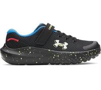 Under Armour UA BPS Surge 4 AC Basket, Black High Vis Yellow White, 33 EU