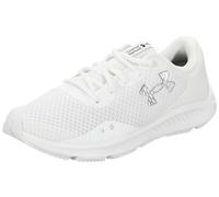 Under Armour UA Charged Pursuit 3 Chaussures de Course pour Homme, 101 Blanc métallisé argenté, 44 EU
