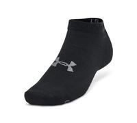Under Armour UA Essential Low Cut 3pk Chaussettes de sport invisibles pour hommes et femmes, chaussettes courtes unisexes, couleur noir/noir/gris chiné