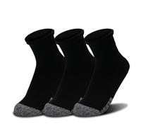 Under Armour UA Heatgear Quarter Unisexe 3pk, Chaussettes de sport avec technologie de refroidissement et de séchage, chaussettes de compression en tissu anti-odeur et soutien de la voûte plantaire