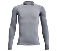 Under Armour Heatgear Armour Mock Long Sleeve Base Layer Gris 10-12 Years Garçon