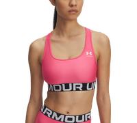 Soutien-gorge de sport Under Armour HeatGear Mid Branded rose vif - S