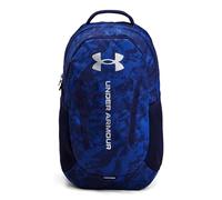 Under Armour UA Hustle 6.0 Backpack Sac à Dos, Bleu Tech/Bleu Marine/argenté métallisé, Taille Unique Mixte