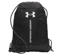 Under Armour Sac à dos Hustle, sac à dos résistant à l'eau avec poche isotherme et bretelles réglables, Unisexe, Black/Black/White, OSFM, Black/Black/White, OSFM