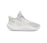 Under Armour UA Jet 23 Chaussures de Basket-Ball Unisexes pour Homme, Mod Gray Ares Rouge Blanc, 47.5 EU