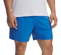 Short 2 En 1 18 Cm Under Armour Launch Elite Pour Homme Bleu Atlantis / Washed Bleu Marine / Réfléchissant M