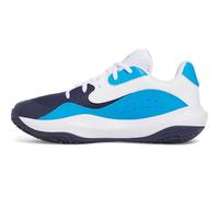Under Armour UA Lockdown 7 Baskets Basses pour Homme, Bleu Marine Minuit, Bleu électrique, Blanc, 47 EU