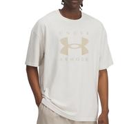 T-shirt Under Armour Heavyweight Oversized Branded manche courte beige clair - S