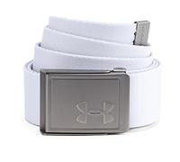 Under Armour UA Men's Webbing 2.0 Belt, Ceinture Homme, White / Overcast Gray / None , Einheitsgröße