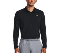 Under Armour Polo Perf à Manches Longues pour Homme Noir/Gris L, Noir, L