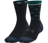 Under Armour UA Performance Cotton 2 Pack Mid-Crew Chaussettes XL Noir
