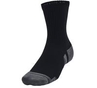 Under Armour Adults Performance Cotton Mid Trainers Sock Noir Moyen Unisex