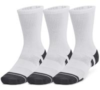 Under Armour UA Performance Tech 3pk Crew-WHT Chaussettes XL Blanc