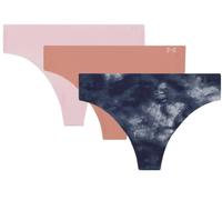 Under Armour UA PURE STRETCH NO SHOW THONG -PRINT 3PK Sous-vêtements pour femme L Multicolore