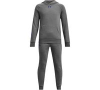 Under Armour Combinaison en Polaire UA Rival Survêtement Garçon, Castlerock Chiné Clair/Blanc, XL