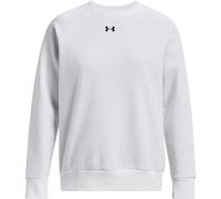 Under Armour UA Rival Fleece Crew Sweat-Shirt Femme, Blanc/Noir, S