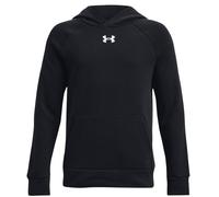 Under Armour Sweatshirt à capuche enfant Rival Fleece Noir - intérieur brossé - 6-8 ans