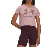 Under Armour - T-shirt femme Logo - Respirant & séchage rapide - Tourmaline Pink/Maroon Mist SM