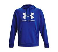 Under Armour UA Rival Sweat à Capuche en Polaire avec Logo Shirt Homme, (400) Royal / / Blanc, L