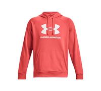 Under Armour UA Rival Sweat à Capuche en Polaire avec Logo Shirt Homme, (690) Venin Rouge/Blanc, M