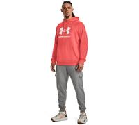 Under Armour UA Rival Sweat à Capuche en Polaire avec Logo Shirt Homme, Venin Rouge/Blanc, XXL