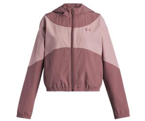 Under Armour UA Rival Woven HD Jacket Veste à capuche M Rose