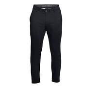 Under Armour UA Showdown Taper, Pantalon de golf élégant pour une liberté de mouvements optimale, pantalon de sport confortable à 4 poches Homme, Black / Steel Medium Heather / Black , 30/32
