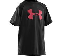 Under Armour UA Tech Big Logo T-Shirt manches courtes Garçon Black/Red FR : 6 ans (Taille Fabricant : YXS)