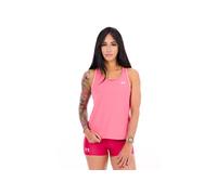 Under Armour Tech Knockout Tank, débardeur Femme sans Manches, Tank Top léger et Respirant, débardeur Running idéal pour l'entraînement, Super Pink / / Blanc, SM