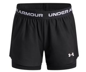 Under Armour UA Tech Play Up 2N1 Short Boxers XL Noir