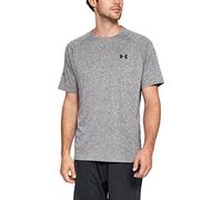 Under Armour - UA Tech SS Tee 2.0 - T-Shirt - Homme - Gris (Charcoal Light Heather/Black 019) - Taille: M