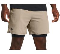 Under Armour Vanish Woven 2-in-1 Shorts Beige XL Homme