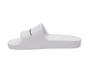 Under Armour UA W ARMR Toboggan de douche Blanc/Noir Pointure 39,5, noir noir blanc, 40.5 EU