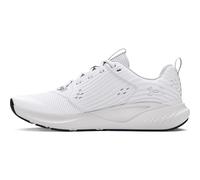 Under Armour UA W Charged Commit TR 4 Baskets légères, chaussures de sport respirantes pour femmes, blanc/gris/noir